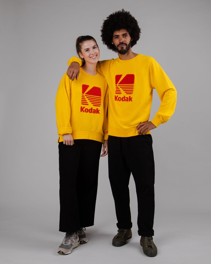 Kodak Logo Sweatshirt Yellow from Brava Fabrics