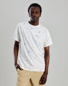 Splash Paint Tshirt Ecru via Brava Fabrics