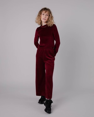 Velvet Perkins Sweater Prune from Brava Fabrics