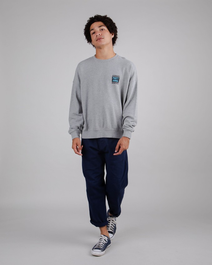 Yeye Weller Party Oversize Sweatshirt Grey from Brava Fabrics