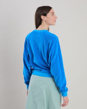 Terry Ranglan Sweatshirt Blue from Brava Fabrics