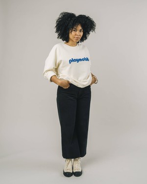 Playmobil Logo Sweatshirt Ecru from Brava Fabrics