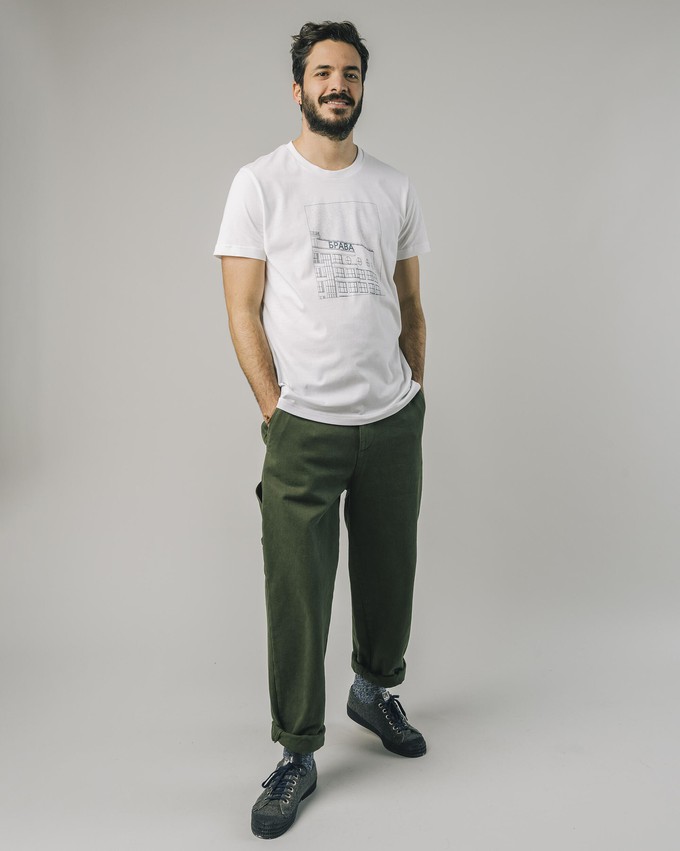 District T-Shirt White from Brava Fabrics