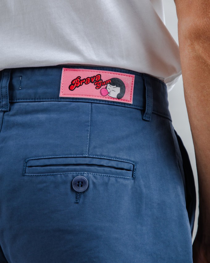 Brava Gum Pleated Pants Indigo from Brava Fabrics