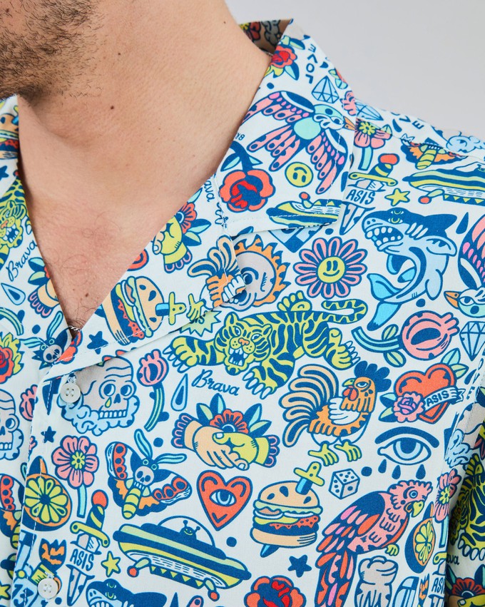 This is Asis Aloha Shirt from Brava Fabrics