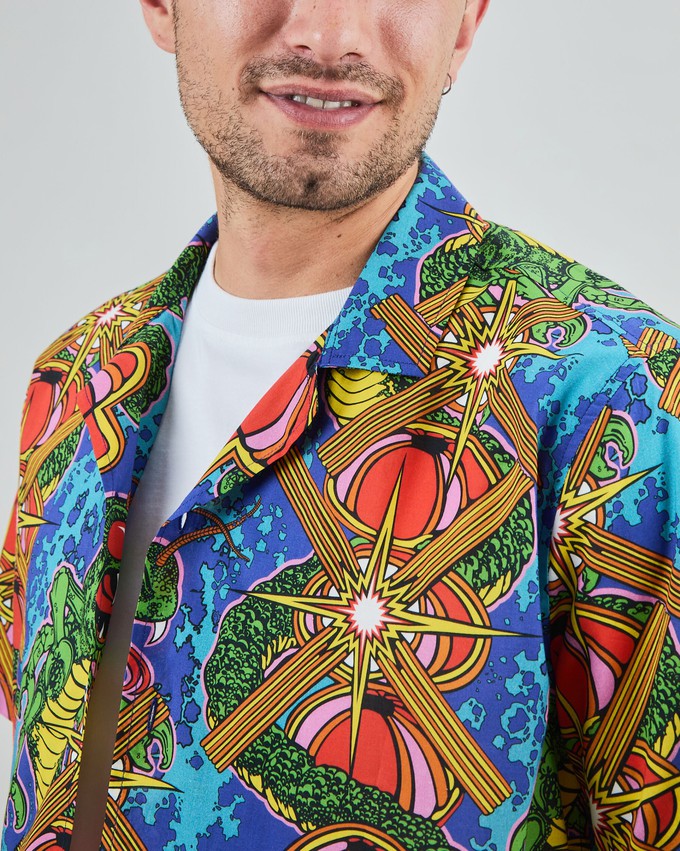 Atari Centipede Aloha Shirt from Brava Fabrics