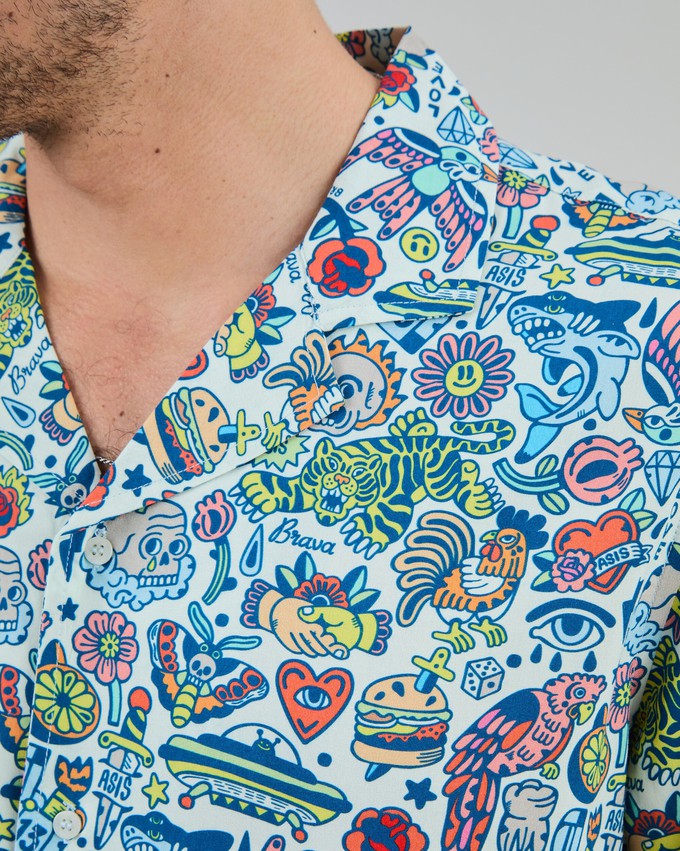 This is Asis Aloha Shirt from Brava Fabrics