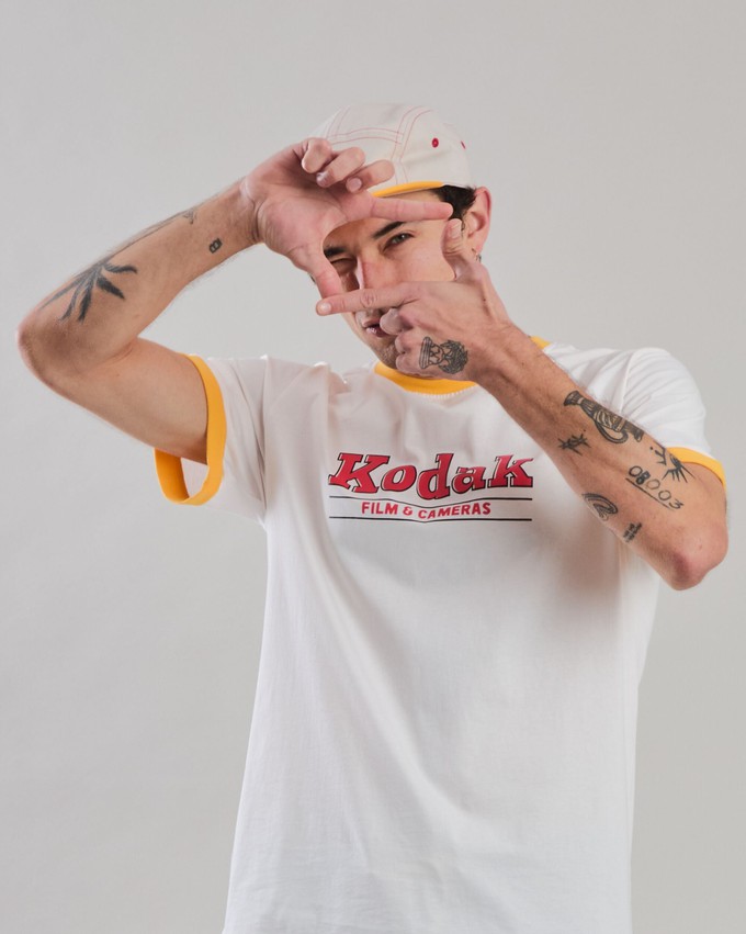 Kodak Retro FIlm Tshirt Ecru from Brava Fabrics