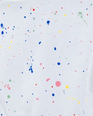 Splash Paint Tshirt Ecru from Brava Fabrics