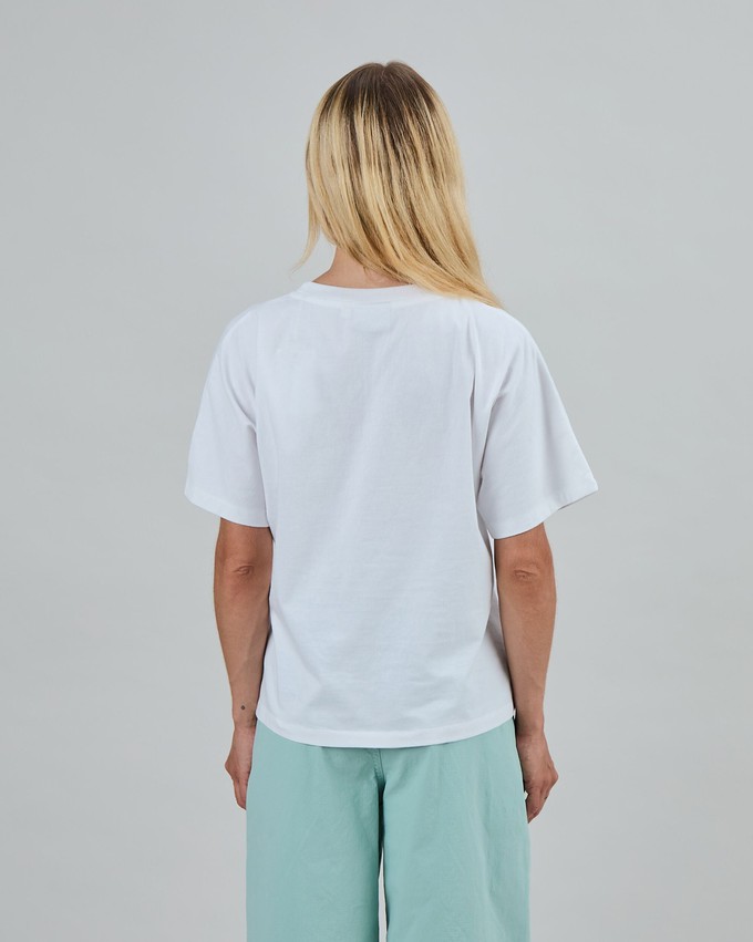 Chiringuito Embroidery Oversize Tee White from Brava Fabrics