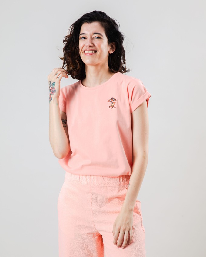 Peanuts Tropical Scoop Tee Pink from Brava Fabrics