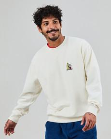 Peanuts Surf Sweatshirt Ecru via Brava Fabrics