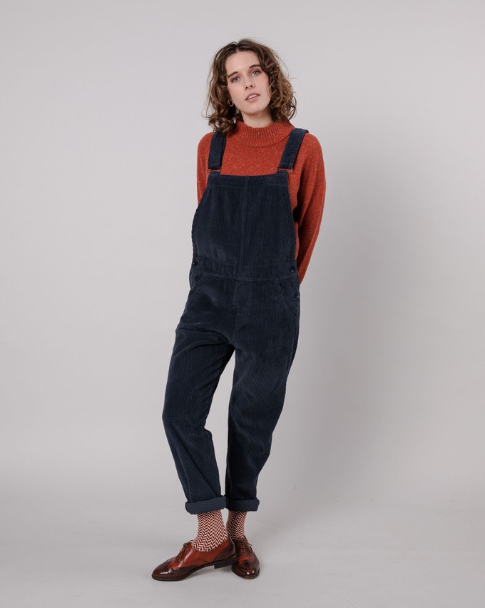 Workwear Corduroy Overall Navy from Brava Fabrics
