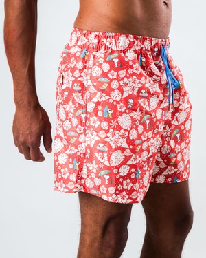 Peanuts Tropical Swimwear Red from Brava Fabrics
