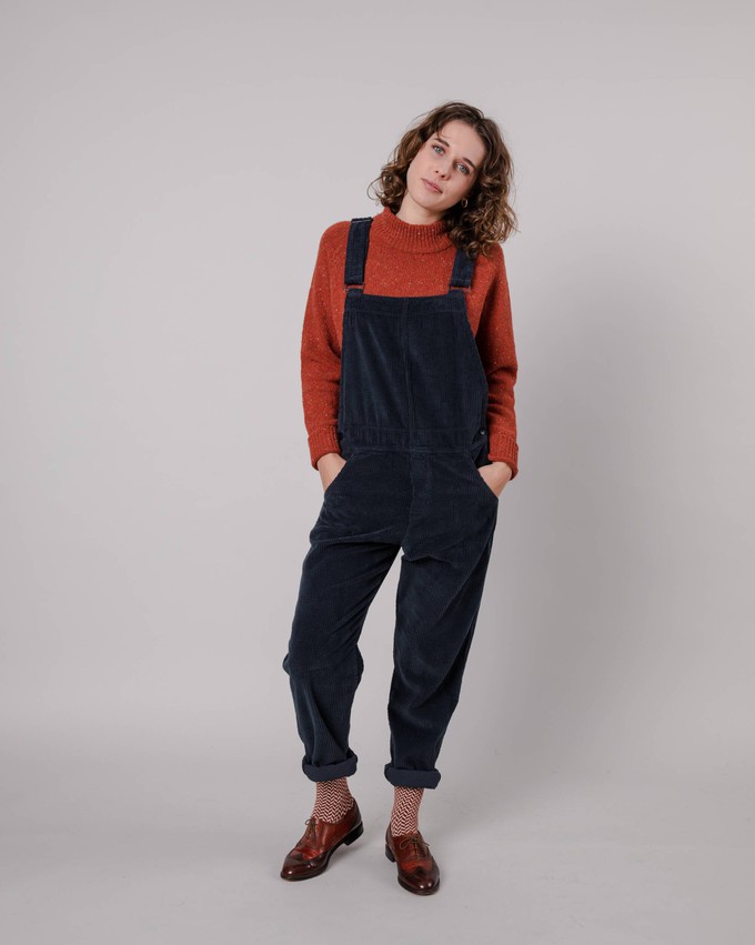 Workwear Corduroy Overall Navy from Brava Fabrics