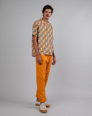 Big Tiles Aloha Ochre from Brava Fabrics