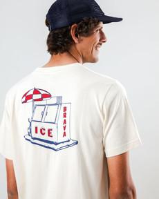 Ice Brava T-shirt Ecru via Brava Fabrics