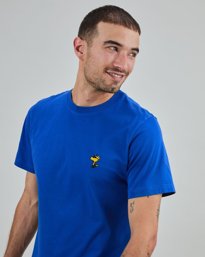 Peanuts Sunny Woodstock T-Shirt Klein Blue from Brava Fabrics
