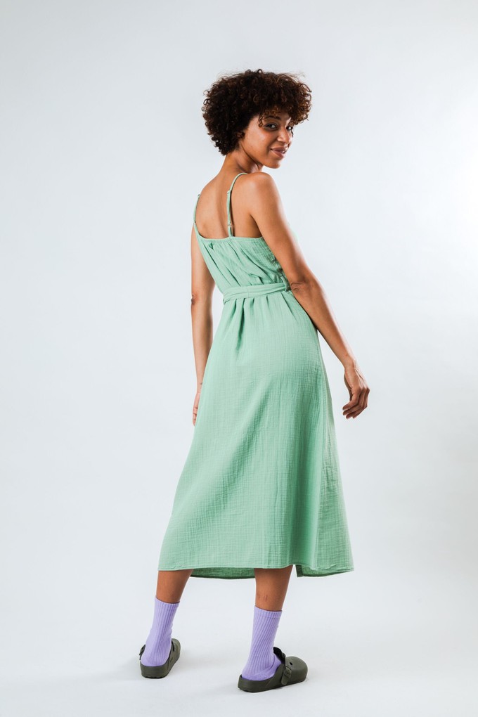 Bubble Strap Dress Light Green from Brava Fabrics
