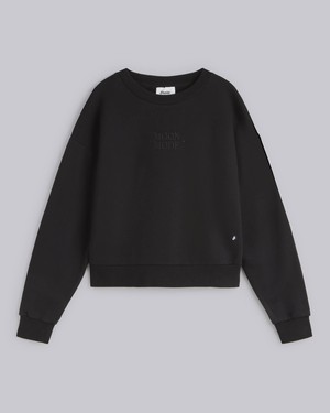 Moon Mode Cropped Sweatshirt Black from Brava Fabrics