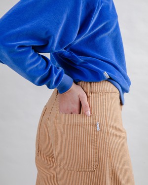 Stripes Straight Leg Pants Camel from Brava Fabrics