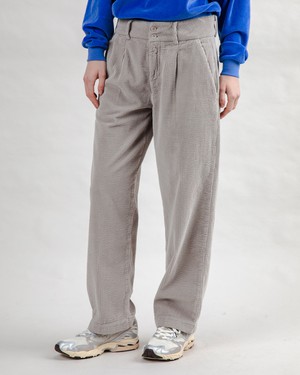 Corduroy Pleated Pants Grey from Brava Fabrics