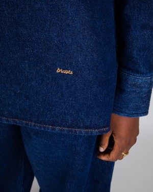 Indigo Oversized Overshirt Denim from Brava Fabrics