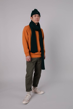 Waterfront Wool Scarf Green from Brava Fabrics