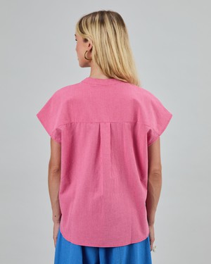 Checks Sleeveless Blouse Pink from Brava Fabrics