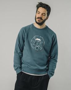 Walker sweatshirt Petrol via Brava Fabrics