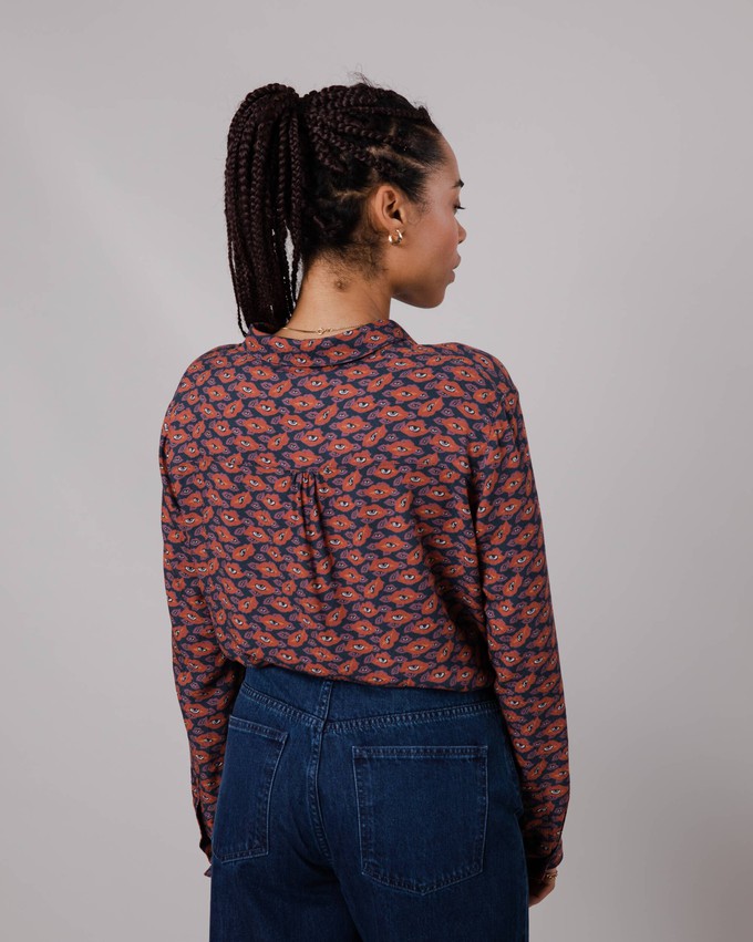 Lips Blouse Red from Brava Fabrics