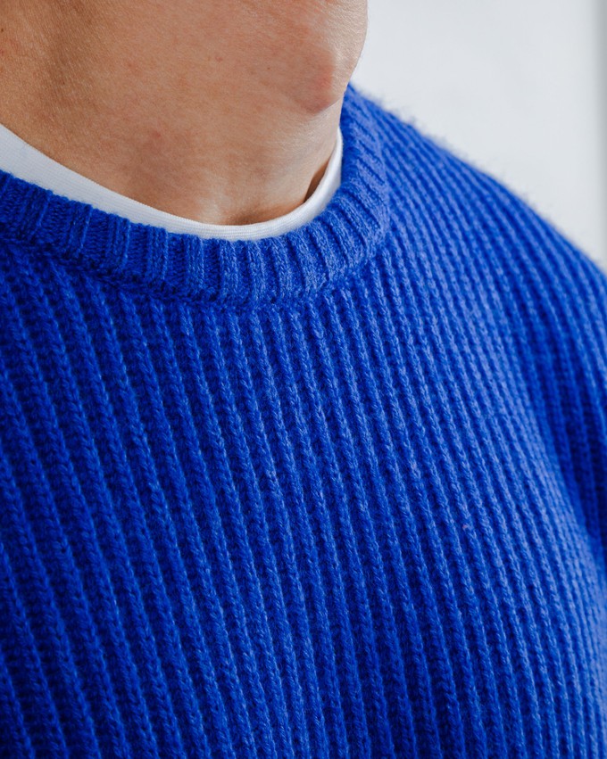 Wool Sweater Blue Klein from Brava Fabrics