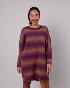 Knitted Alpaca Dress Grape via Brava Fabrics
