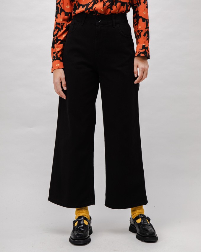 5 Pocket Twill Pants Black from Brava Fabrics
