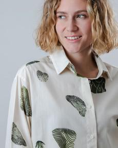Quarry Boxy Cotton Blouse Ecru via Brava Fabrics