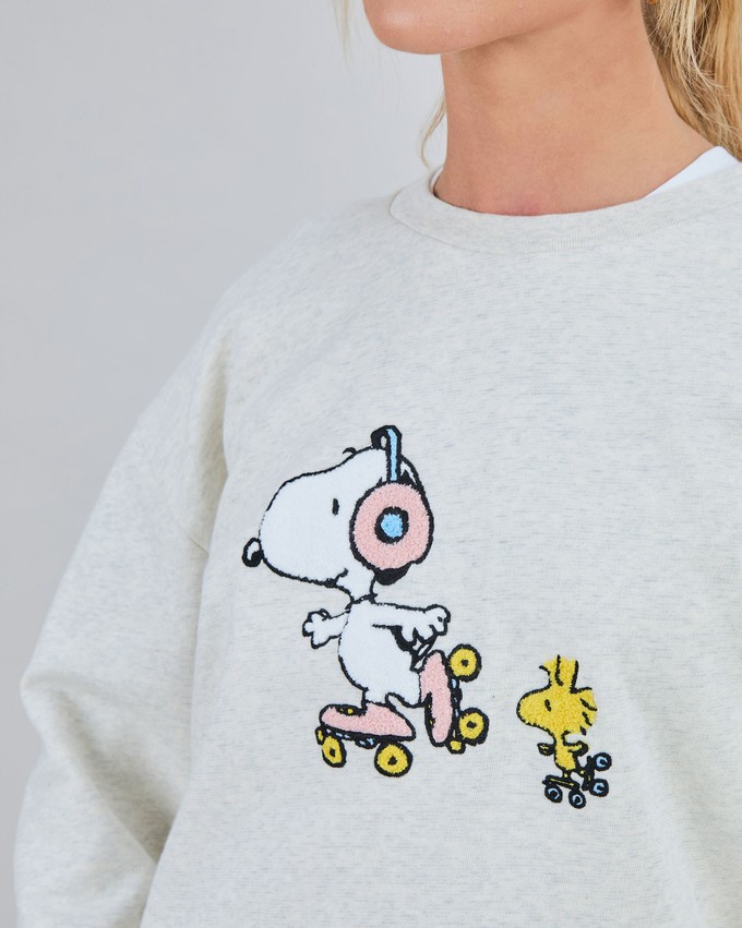 Peanuts Roller Sweatshirt Ecru from Brava Fabrics