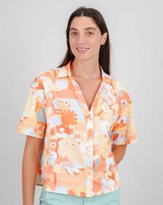 Geco Friends Oversize Cropped Blouse via Brava Fabrics