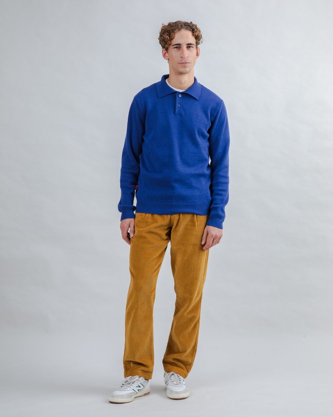 Knitted Polo Blue from Brava Fabrics