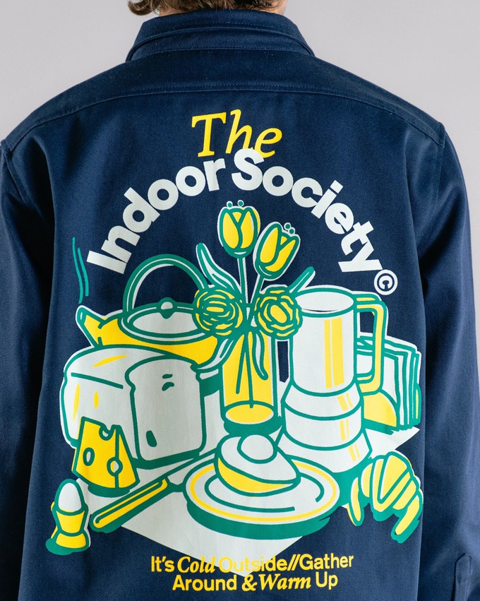 The Indoor Society Overshirt Blue from Brava Fabrics