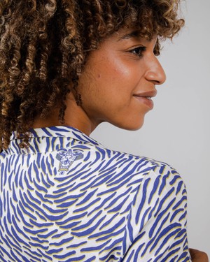Asis Percales Tiger Short Dress White from Brava Fabrics