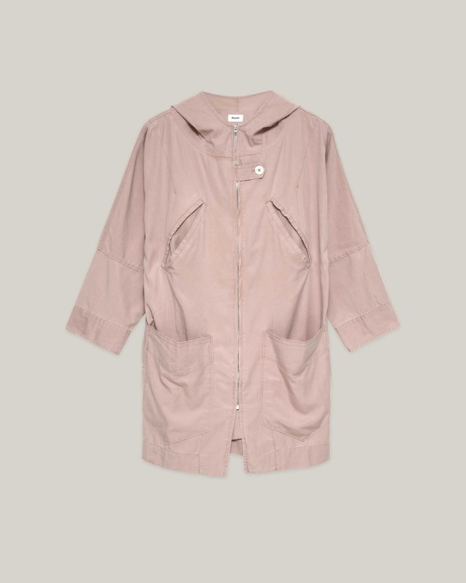 Ischia Oversized Parka Pink from Brava Fabrics