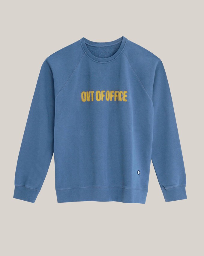Out of Office Cotton Sweatshirt Blue from Brava Fabrics