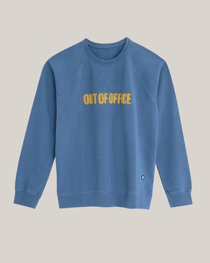Out of Office Cotton Sweatshirt Blue from Brava Fabrics