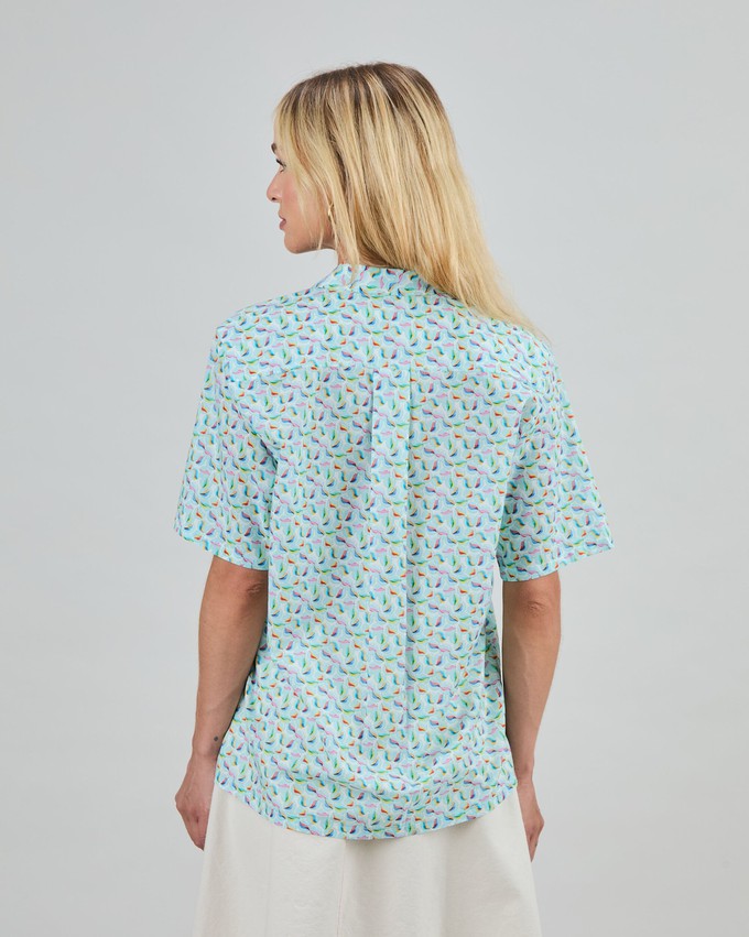 Marbles Aloha Blouse White from Brava Fabrics