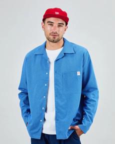 Asis Percales Daisy Checks Oversize Shirt Blue via Brava Fabrics