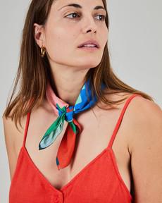 Maxi Flower Cotton Scarf via Brava Fabrics