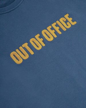 Out of Office Cotton Sweatshirt Blue from Brava Fabrics