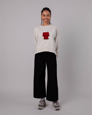 Peanuts Snoopy Doghouse Sweatshirt Cream from Brava Fabrics