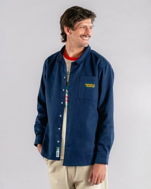 The Indoor Society Overshirt Blue from Brava Fabrics