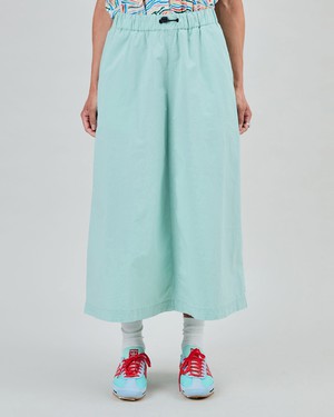Elastic Comfy Midi Skirt Light Green from Brava Fabrics